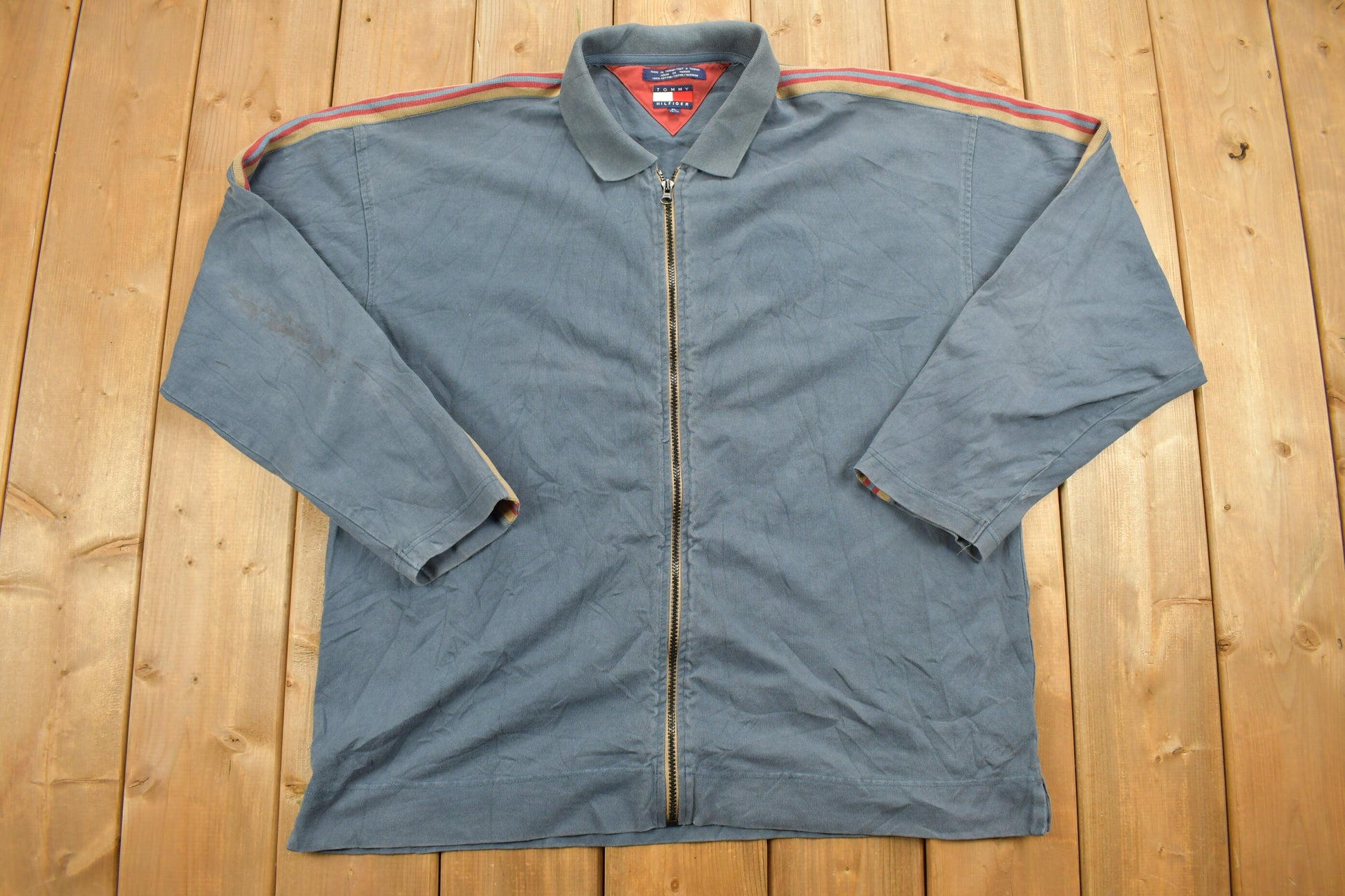 Vintage 1990s Tommy Hilfiger Light Zip Up Jacket