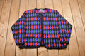 Vintage Worthington Knitted Diamond Pattern Cardigan Sweater