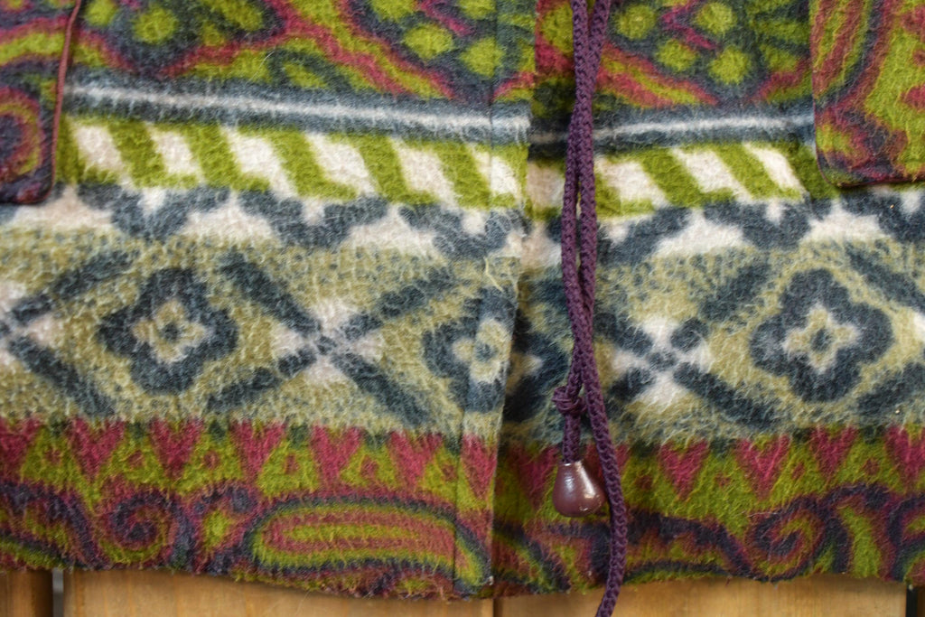 Vintage 1990s All Over Pattern Fleece Sweater