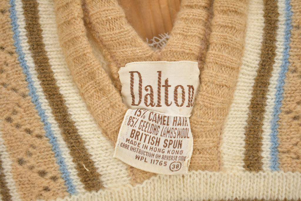 Vintage 1970s Dalton Short Sleeve Knitted Sweater