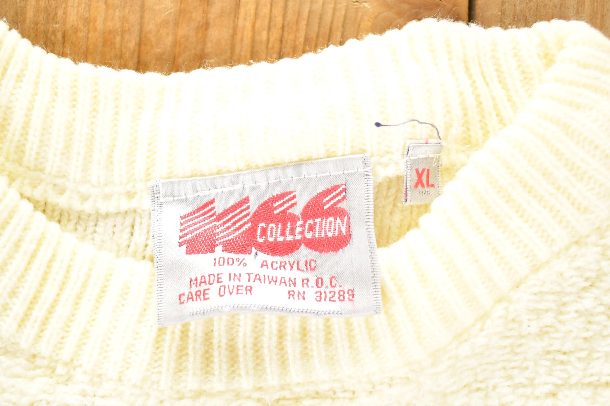 Vintage 1980s 1166 Collection Knit Abstract Pattern Crewneck Sweater Mens L