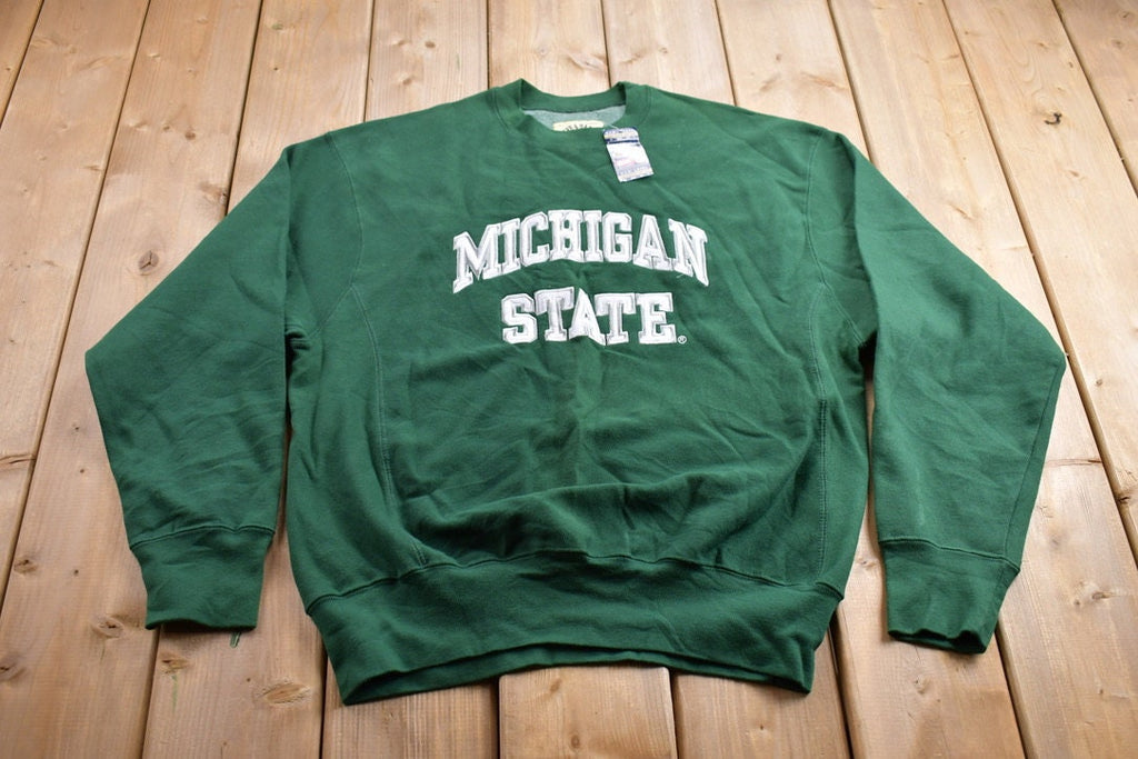 Vintage 1990s University Of Michigan State Dead Stock Vip Level Collegiate Crewneck