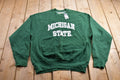 Vintage 1990s University Of Michigan State Dead Stock Vip Level Collegiate Crewneck