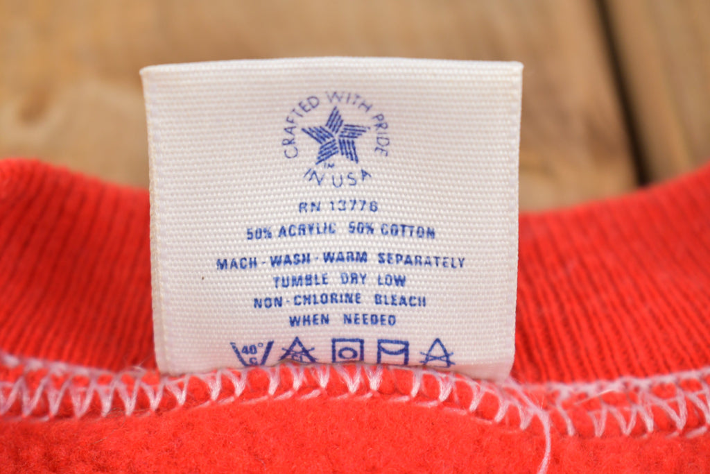 Vintage 1980s Pannill Blank Red Crewneck Sweatshirt