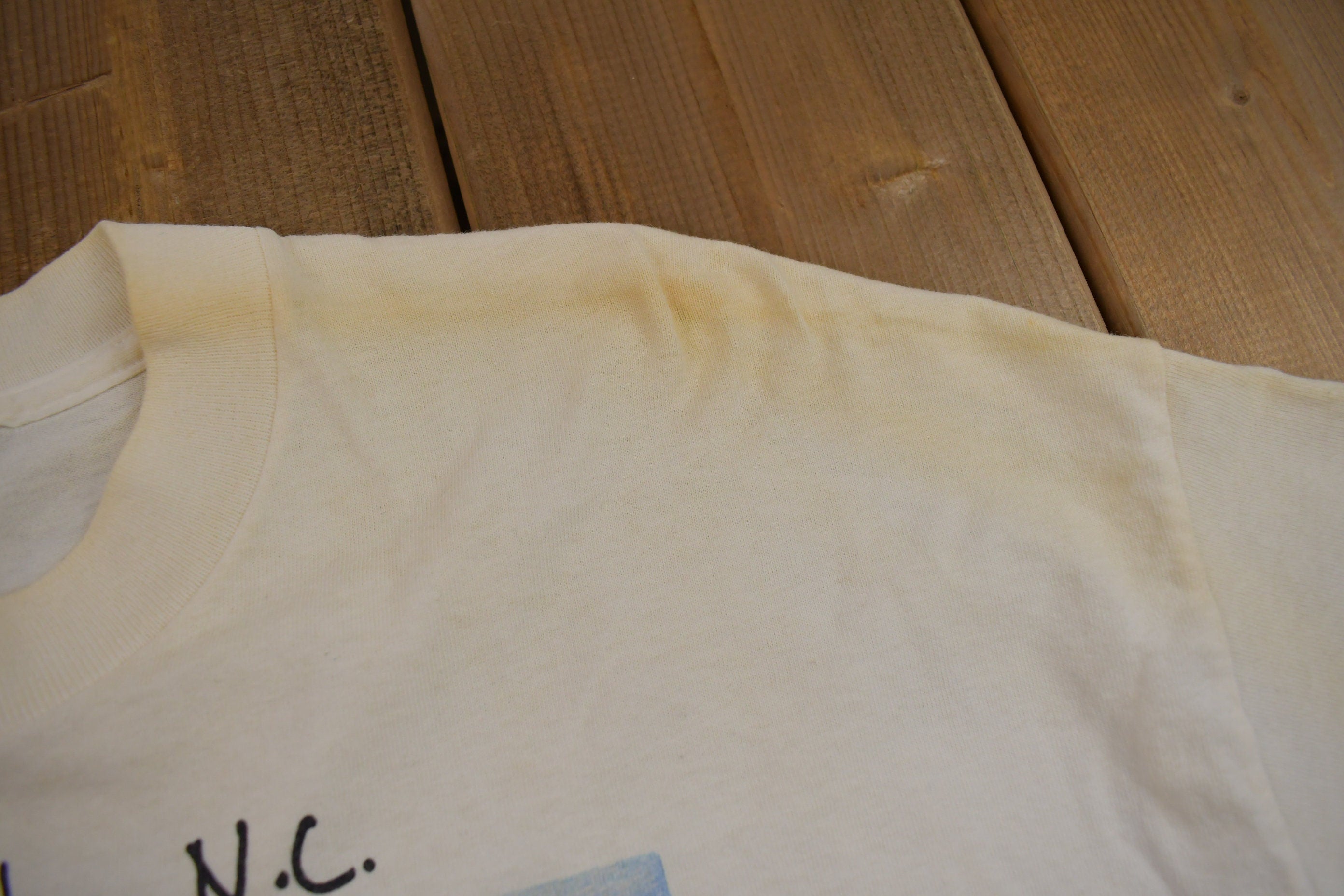 Vintage 1990s Winston-Salem Abstract Flowers Souvenir T Shirt