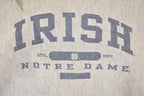 Vintage 1990s Thrashed Jansport Notre Dame Irish University Crossgrain Hoodie Sweater Men's M  Vintage Collegiate  90's State Sportswear