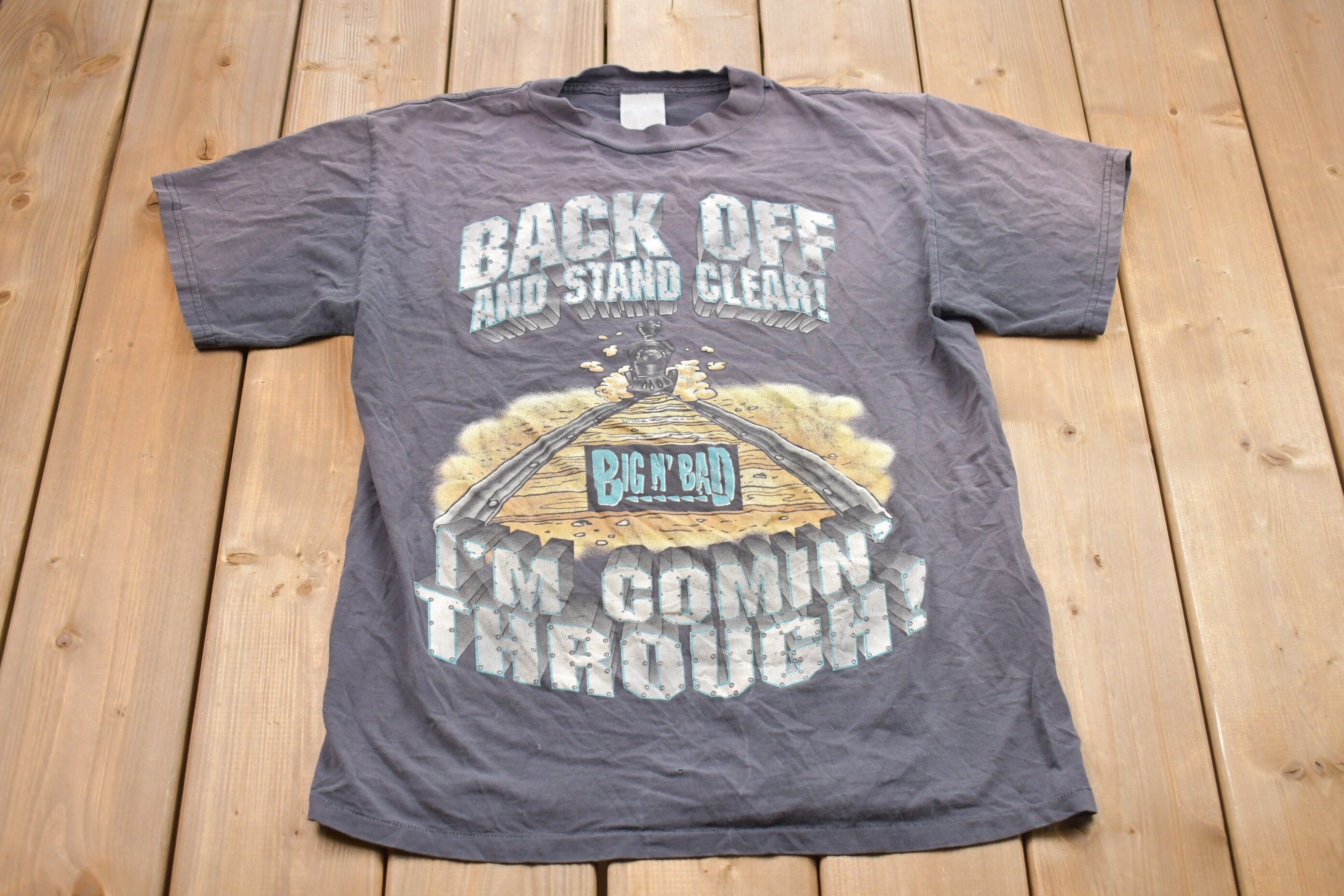 Vintage 1990s Big Bad Is Coming Through Graphic T-Shirt