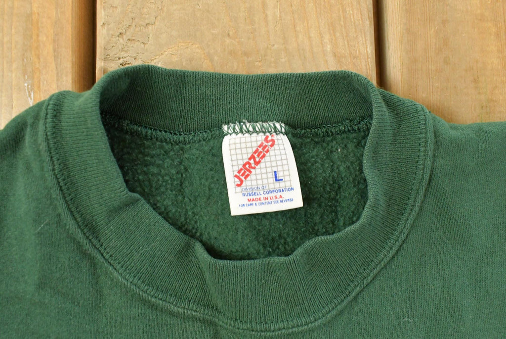 Vintage 1990s JERZEES Bird Embroidered Souvenir Crewneck Sweatshirt Men's L  90's Cute Birds Graphic Sweater  Made in USA