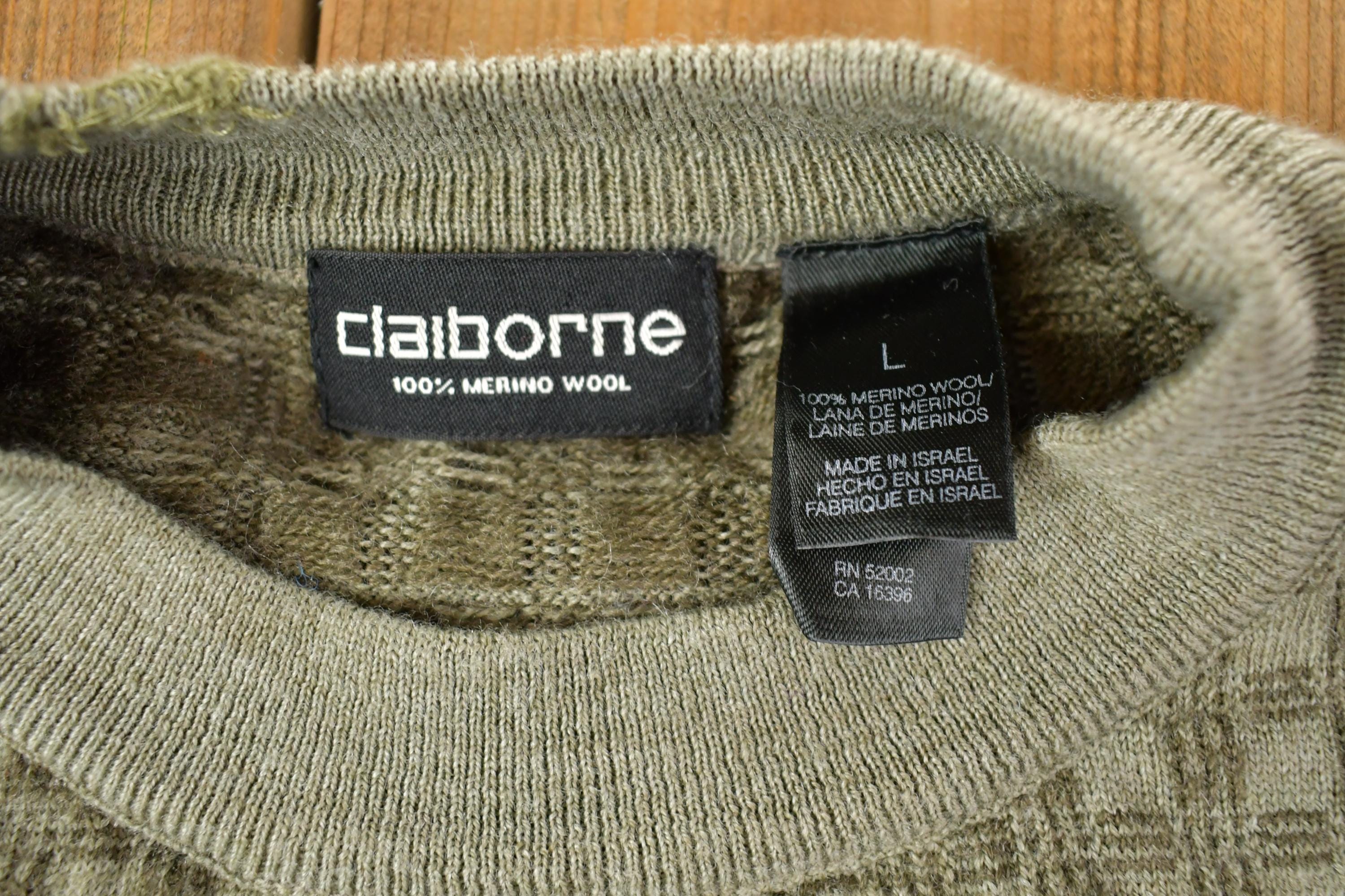 Vintage 1990s Claiborne Knit Crewneck Sweater
