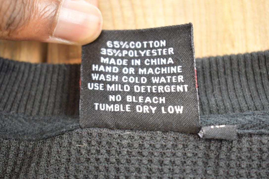 Vintage 1990s Access Thermal Sweatshirt / 90s Crewneck / Souvenir / Athleisure / Streetwear