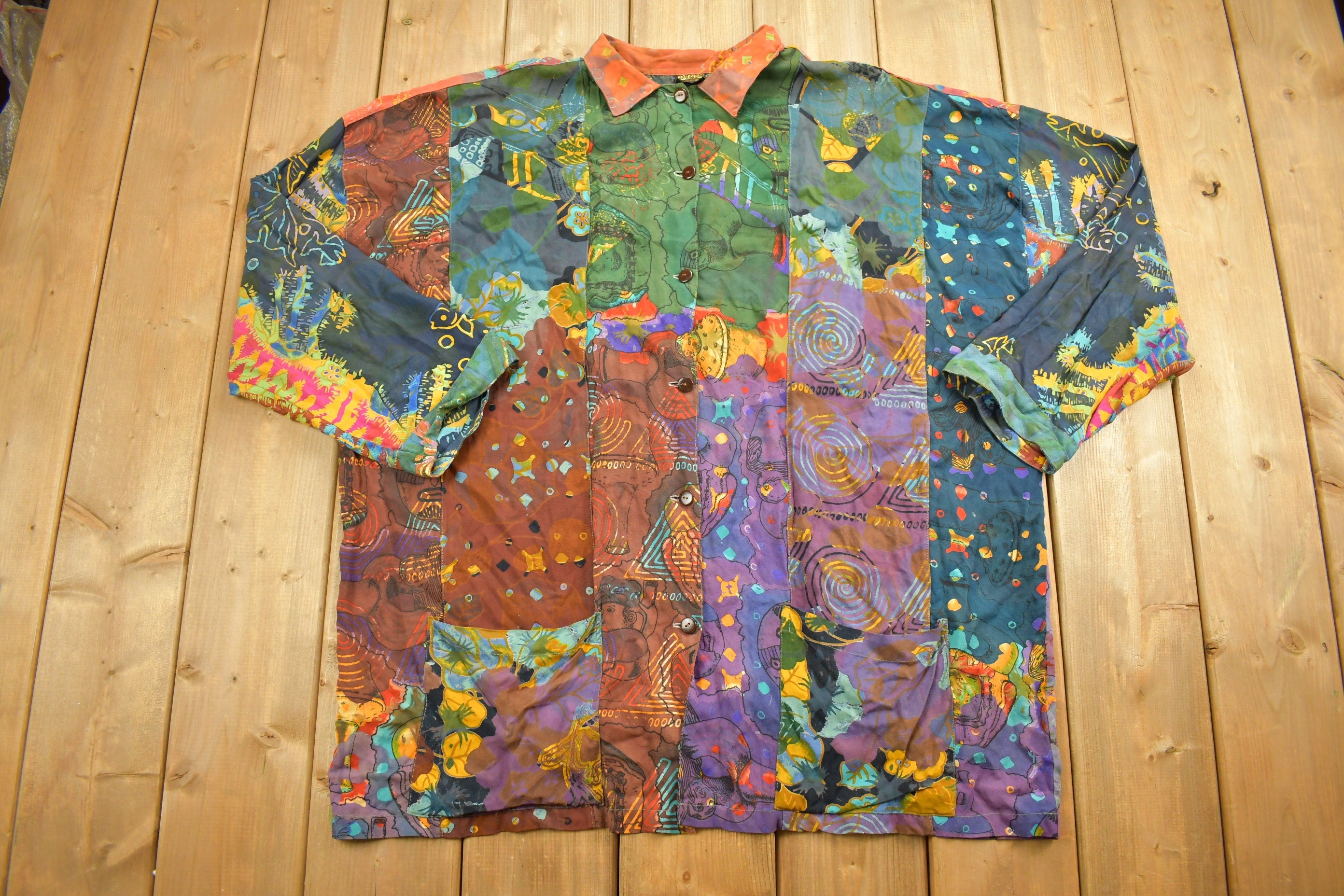 Vintage 1980s Passion Design Button Up Shirt