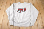 Vintage 1990s Painesville City Fire Dept Embroidered Crewneck Sweatshirt Made In USA