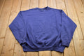 Vintage 1990s Blank Blue Crewneck Sweatshirt