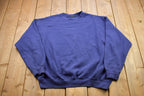 Vintage 1990s Blank Blue Crewneck Sweatshirt