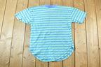 Vintage 1990s Waves Striped Single Stitch T-Shirt