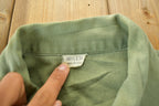 Vintage Navy Seabees Military Button Up Shirt