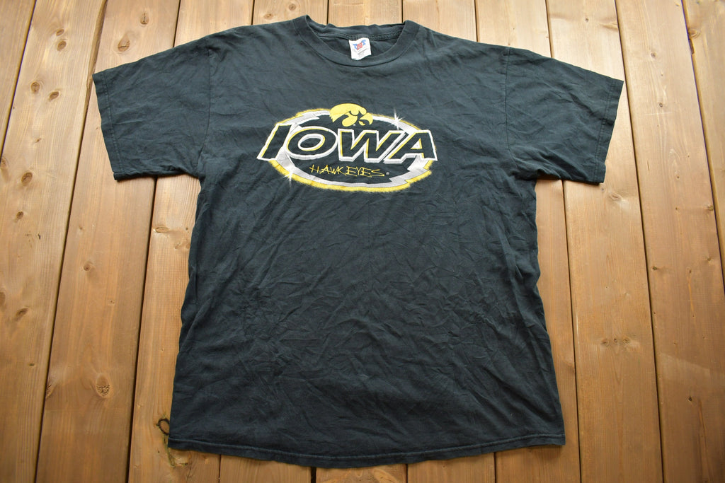 Vintage 1990s Iowa Hawkeyes College football Collegiate T-Shirt