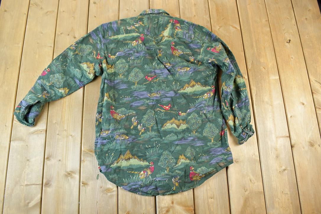 Vintage 1990s Tango AOP Jungle Button Up Shirt