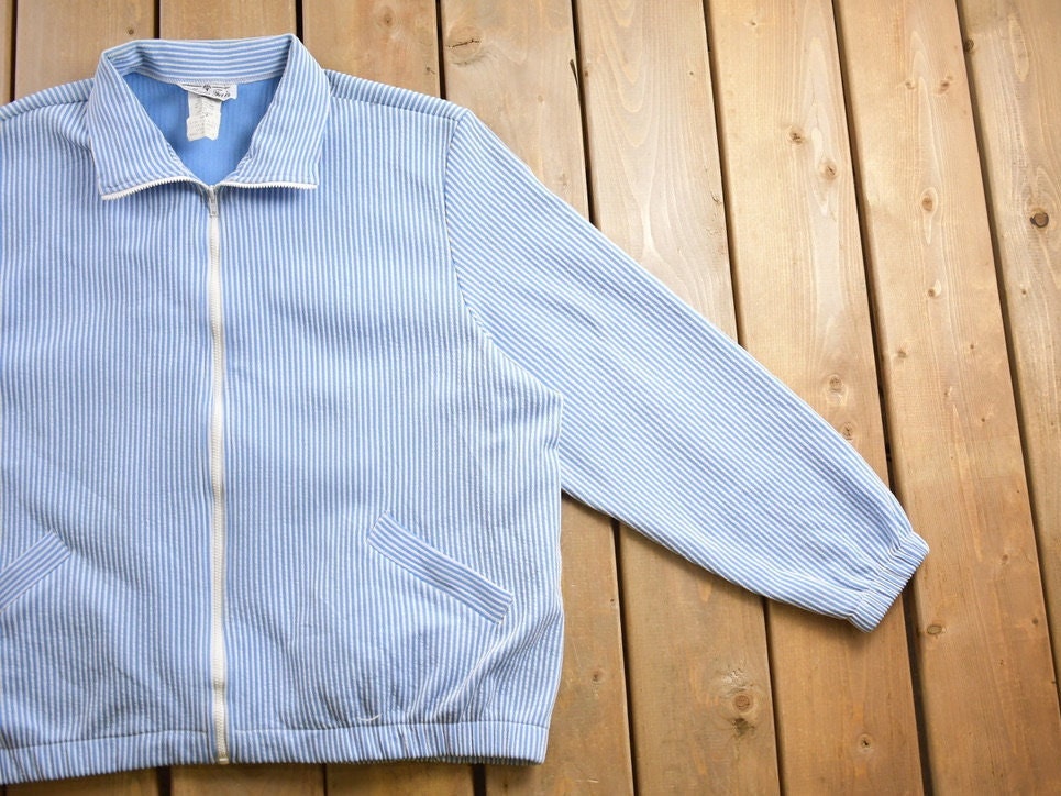 Vintage 1980s Pinstripe Light Jacket