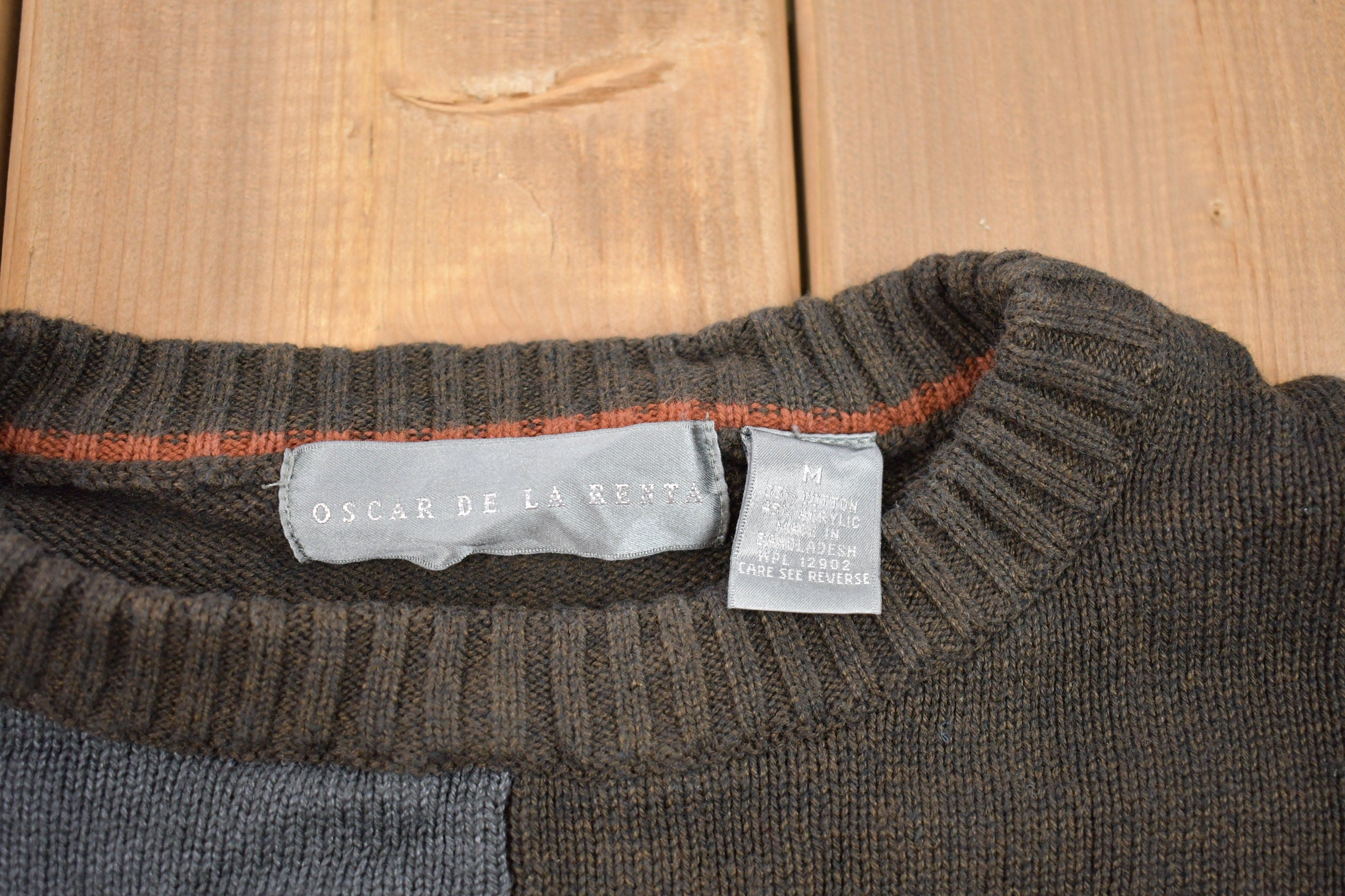 Vintage 1990s Oscar De La Renta Knitted Sweater