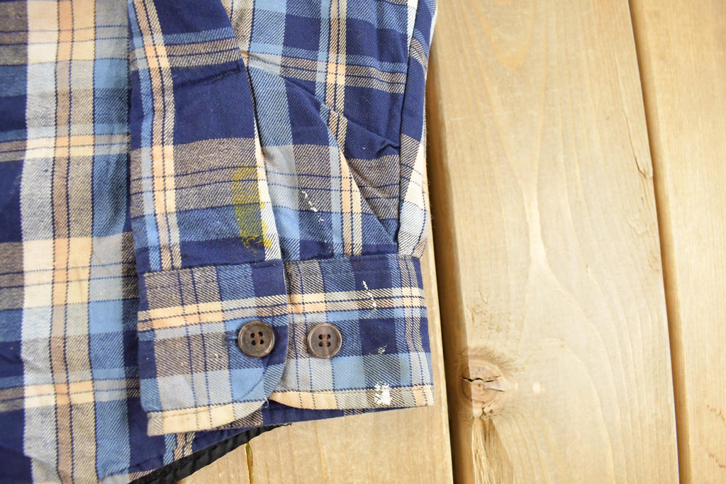 Vintage 1990s Sears Wearmaster Button Up Flannel Shirt Men's Medium