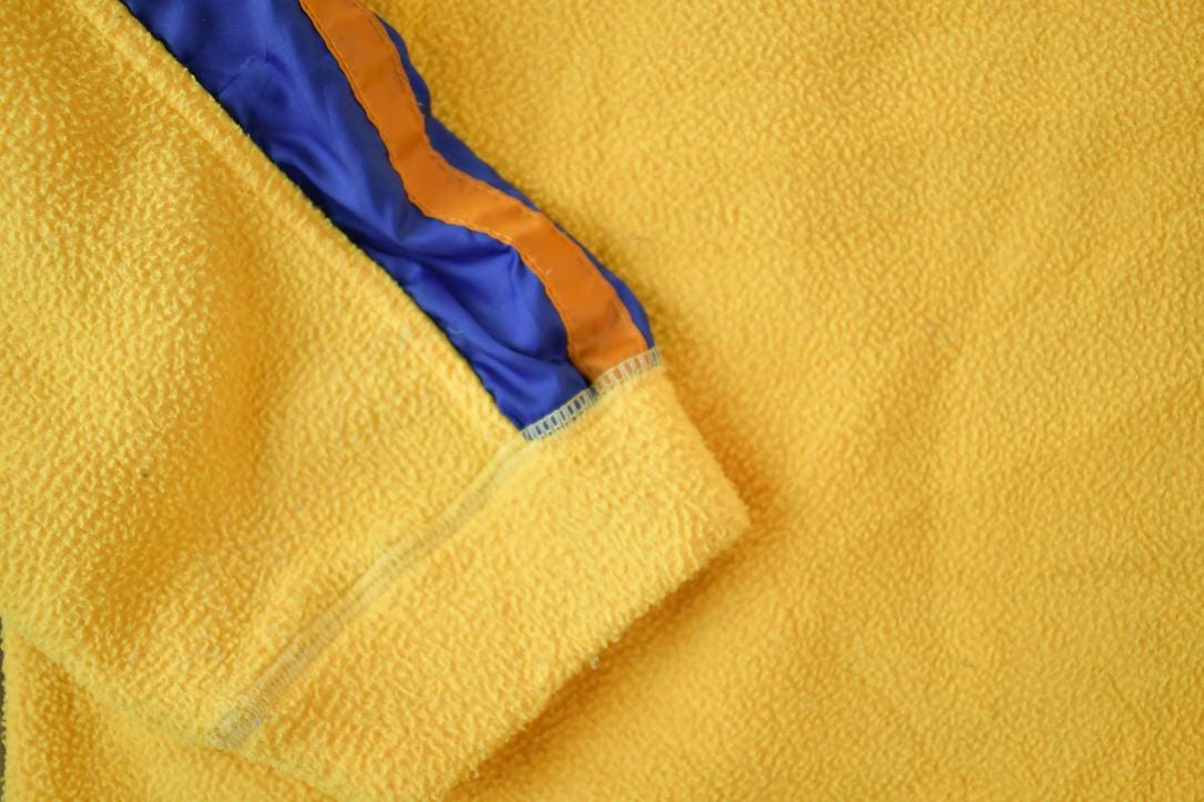 Vintage 1990s Nike Yellow Fleece Crew Neck Sweater