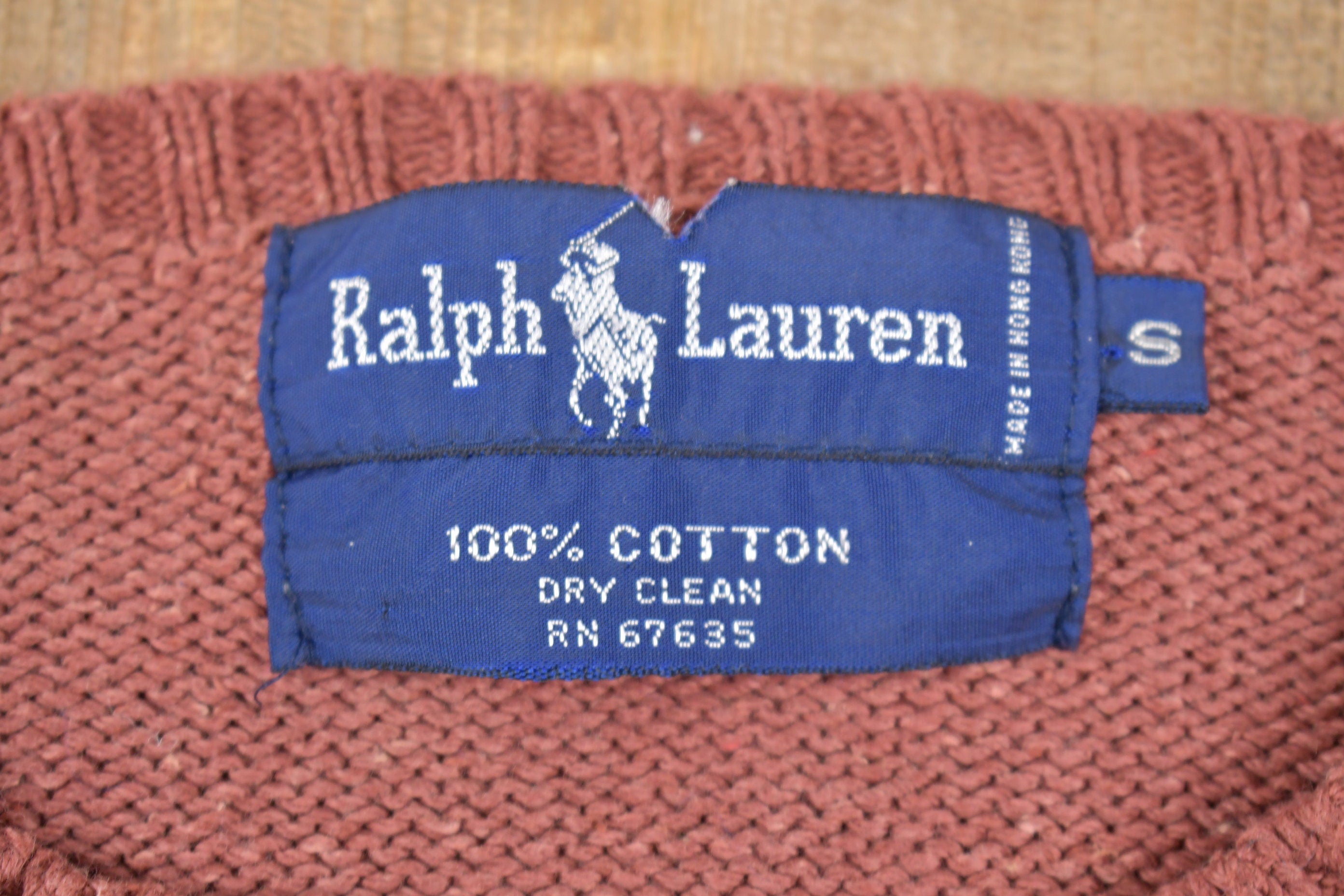 Vintage 1980s Ralph Lauren Knitted Crewneck Sweater