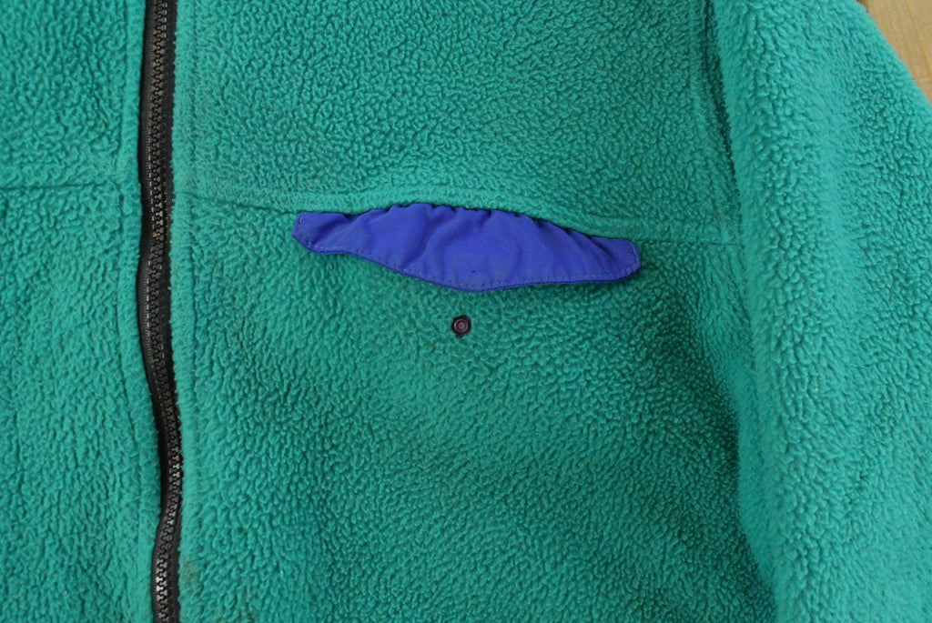 Vintage 1990s L.L. Bean Deep Pile Fleece Sweater Jacket Men's XL / Outdoors / Full Zip / Streetwear / Athleisure / Hiking