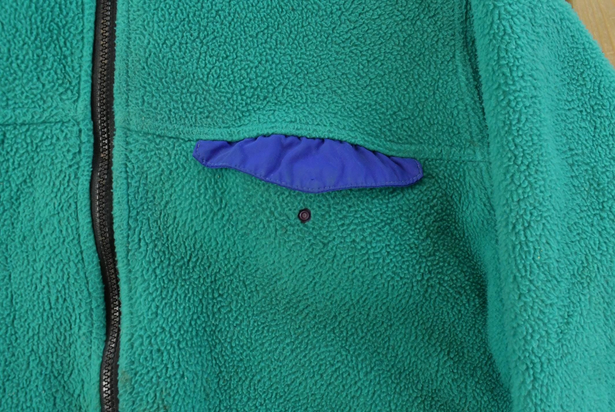 Vintage 1990s L.L. Bean Deep Pile Fleece Sweater Jacket Men's XL / Outdoors / Full Zip / Streetwear / Athleisure / Hiking