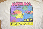 Vintage 1990s Hanauma Hawaii Souvenir Travel T Shirt Made In USA