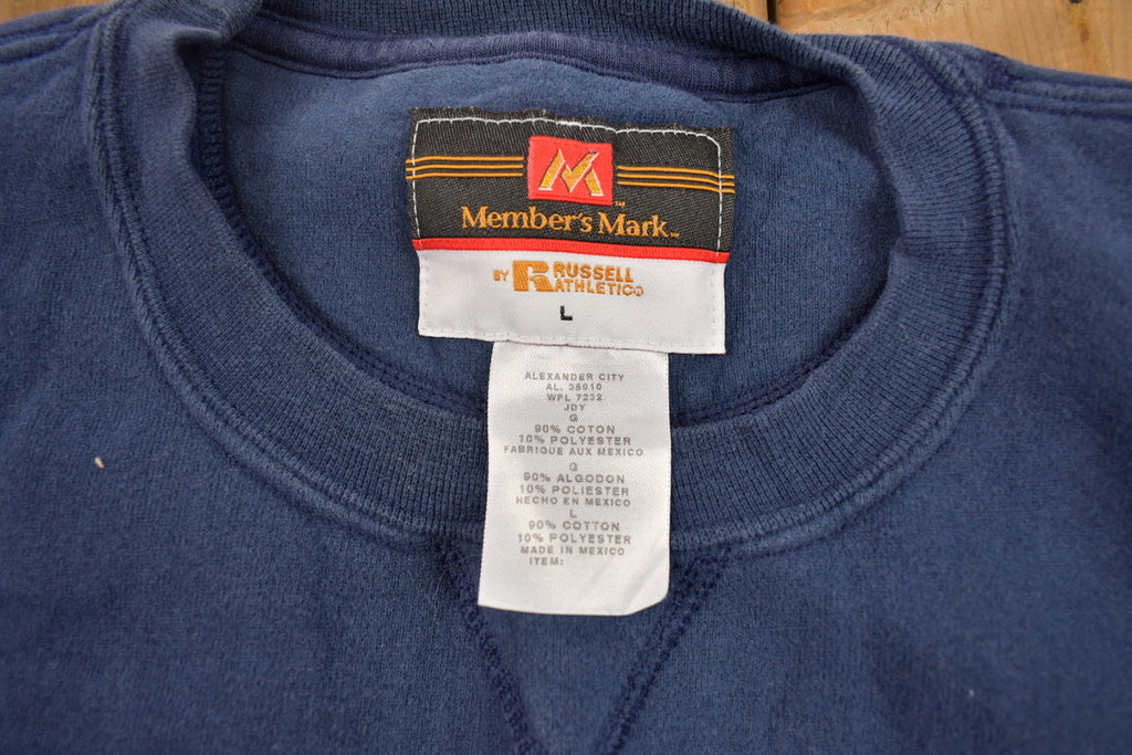 Vintage 1990s Members Mark Russell Athletics Blank Crewneck Sweatshirt