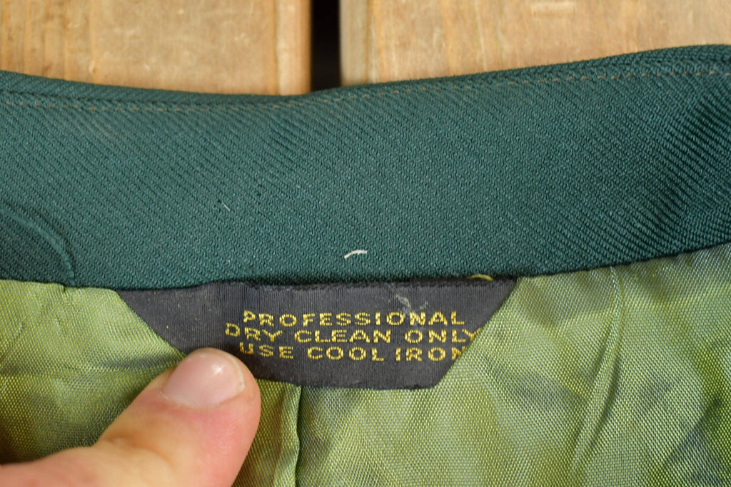 Vintage 1970s Light Wool Green Dress Jacket