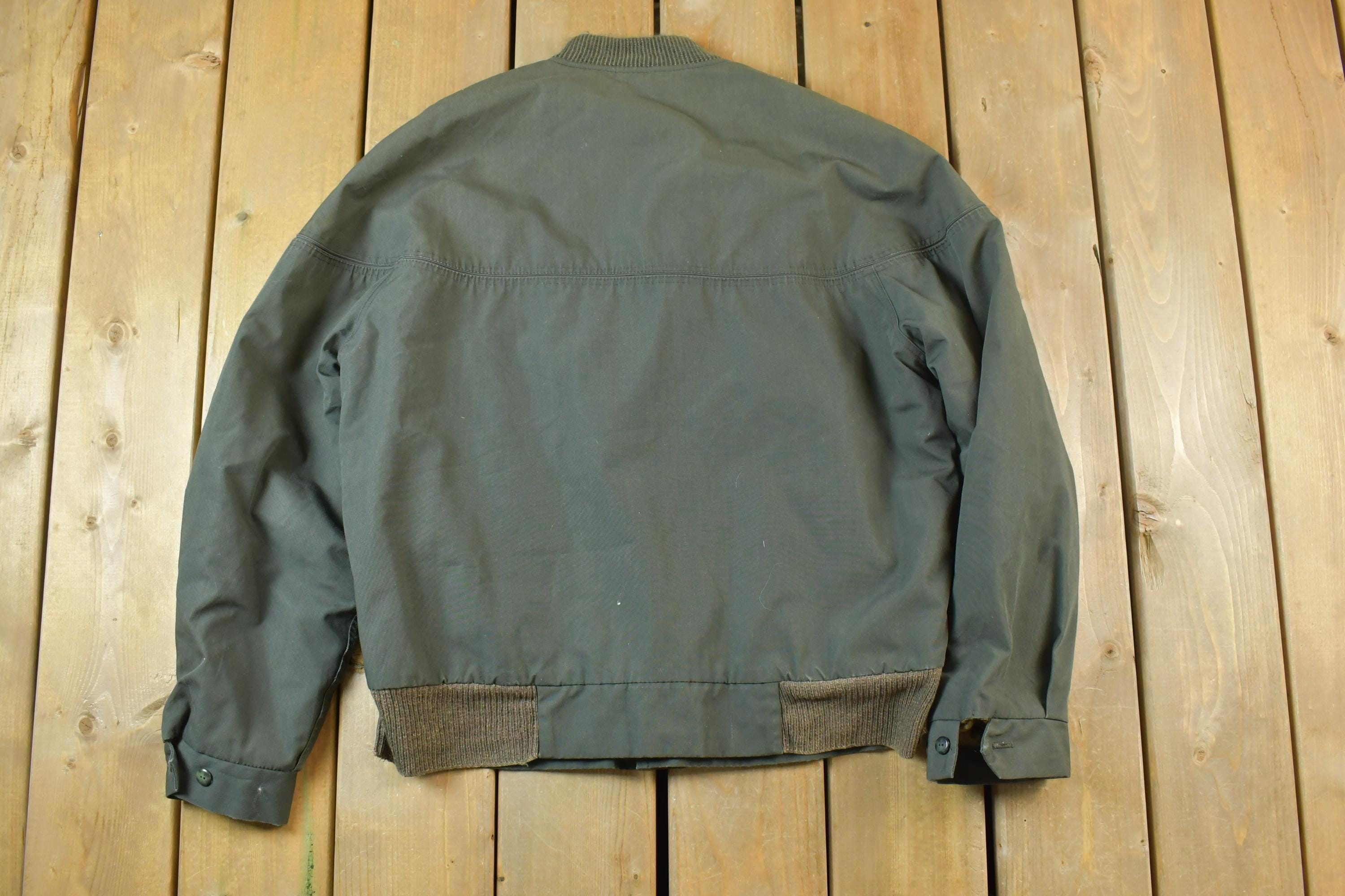 Vintage 1980s Shannahs Olive Green Light Jacket