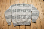 Vintage 1990s Isle Of Cotton Knitted Crewneck Sweater