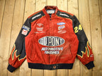 Vintage 1990s Jeff Gordon 100% Leather Nascar Racing Jacket