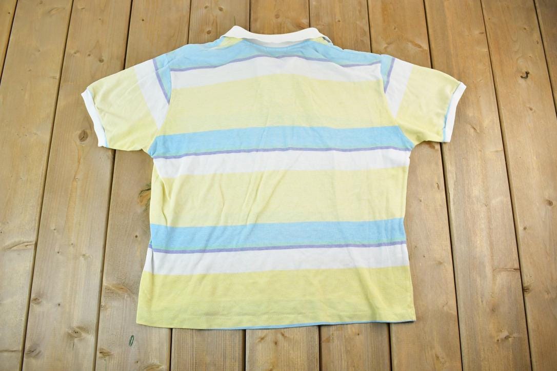 Vintage 1990s Division Button Up Polo Style Shirt