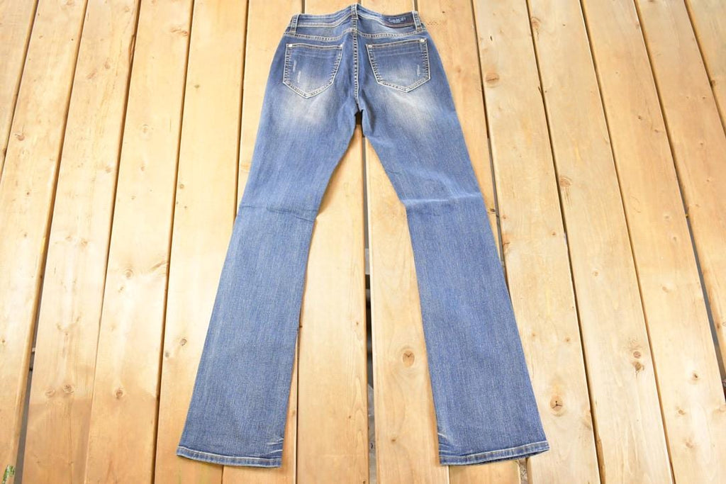 Vintage Deadstock Y2K Grace In LA Bedazzled Bootcut Low Rise Jeans Women's Size 26 x 32