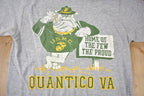 Vintage 1990s Quantico Virginia PLUS Single Stitch Graphic T Shirt Made In USA
