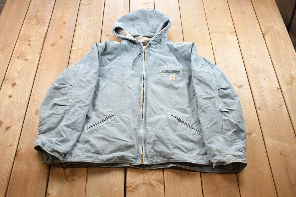 Vintage 1990s Carhartt Women's Sherpa Lined Sandstone Sierra Jacket Workwear