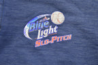 Vintage 1990s Blue Light Collared Crewneck Sweatshirt