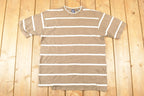 Vintage 1990s Gap Striped Preppy Souvenir T-Shirt Men's L