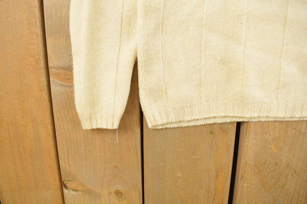 Vintage 1950's Garland Sheltie Mist Collegiate Knit Turtleneck Sweater Women's S