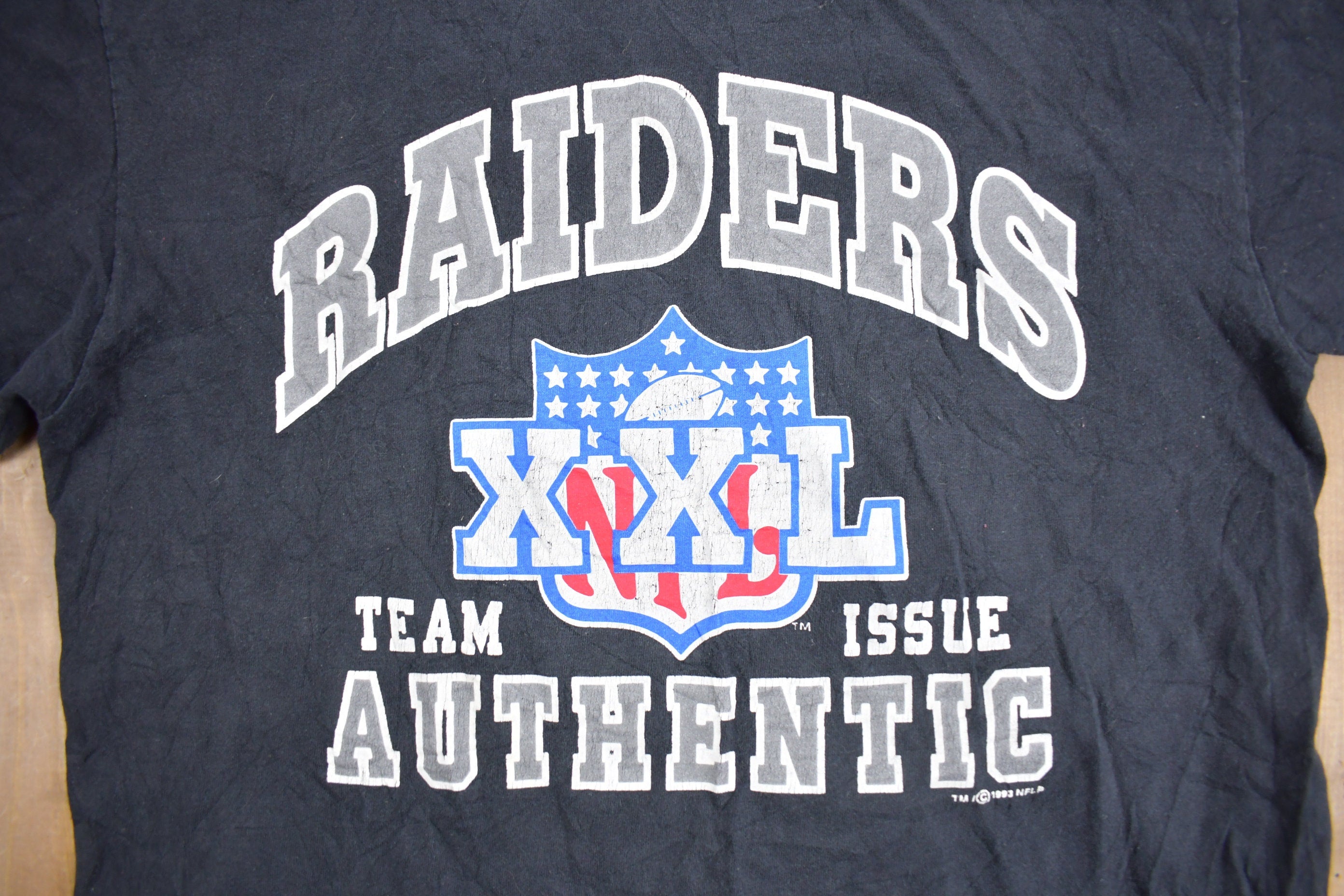Vintage 1993 Los Angeles Raiders NFL Graphic T-Shirt
