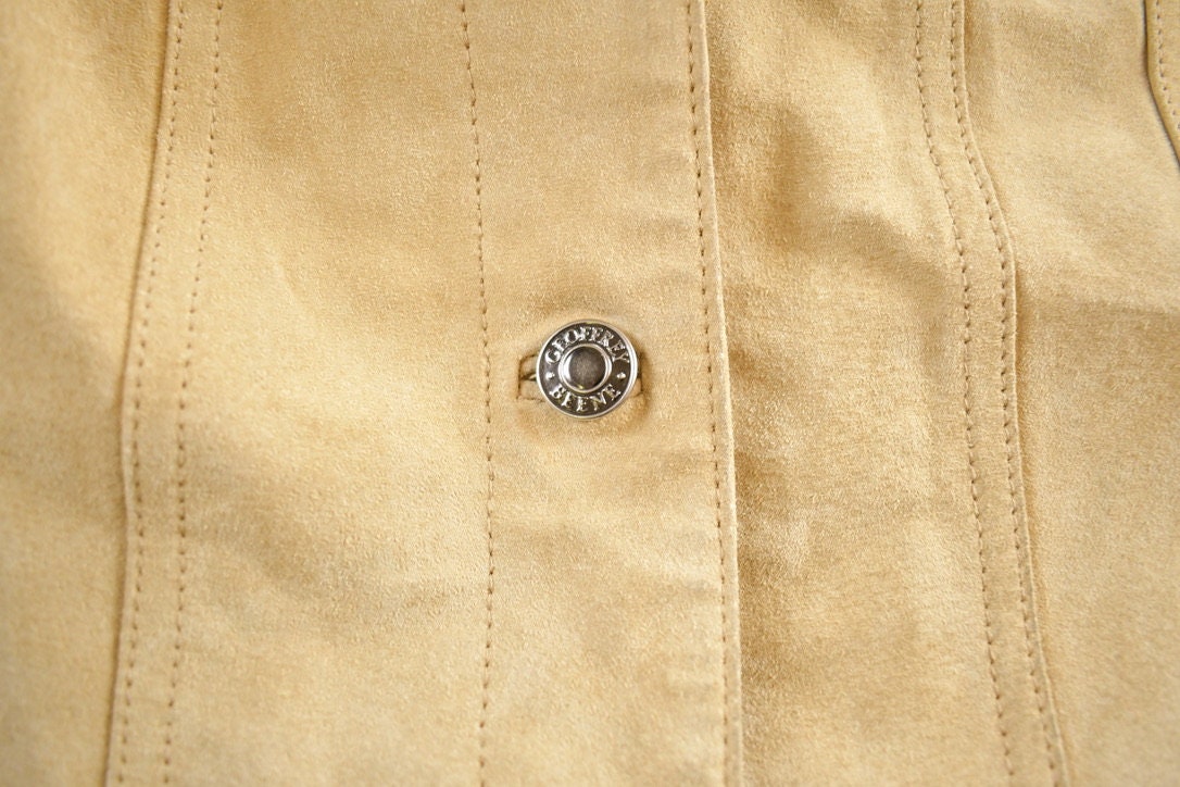 Vintage 1990s Geoffrey Beene Leather Suede Jacket