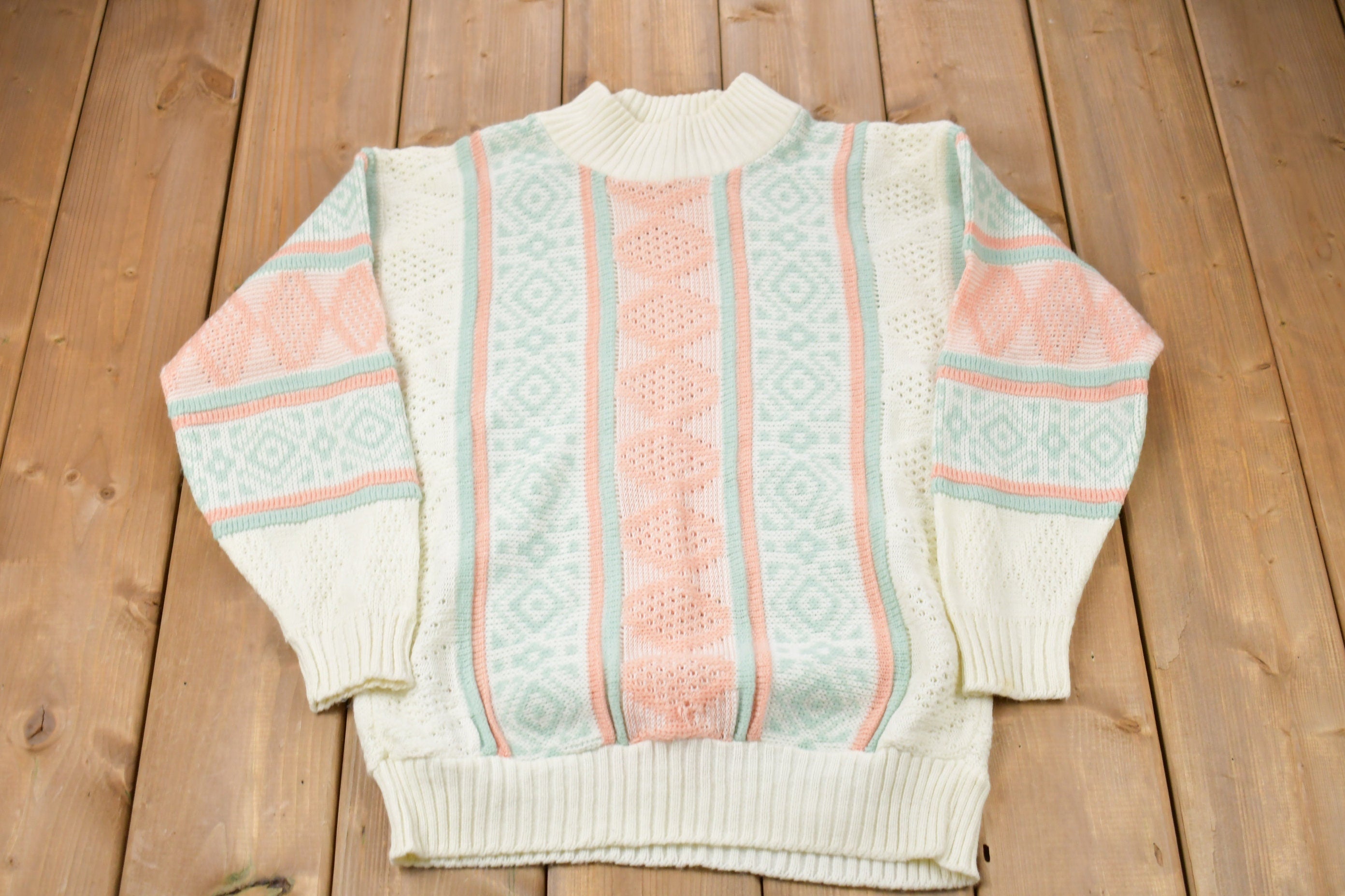 Vintage 1990s Abstract Knitted Sweater