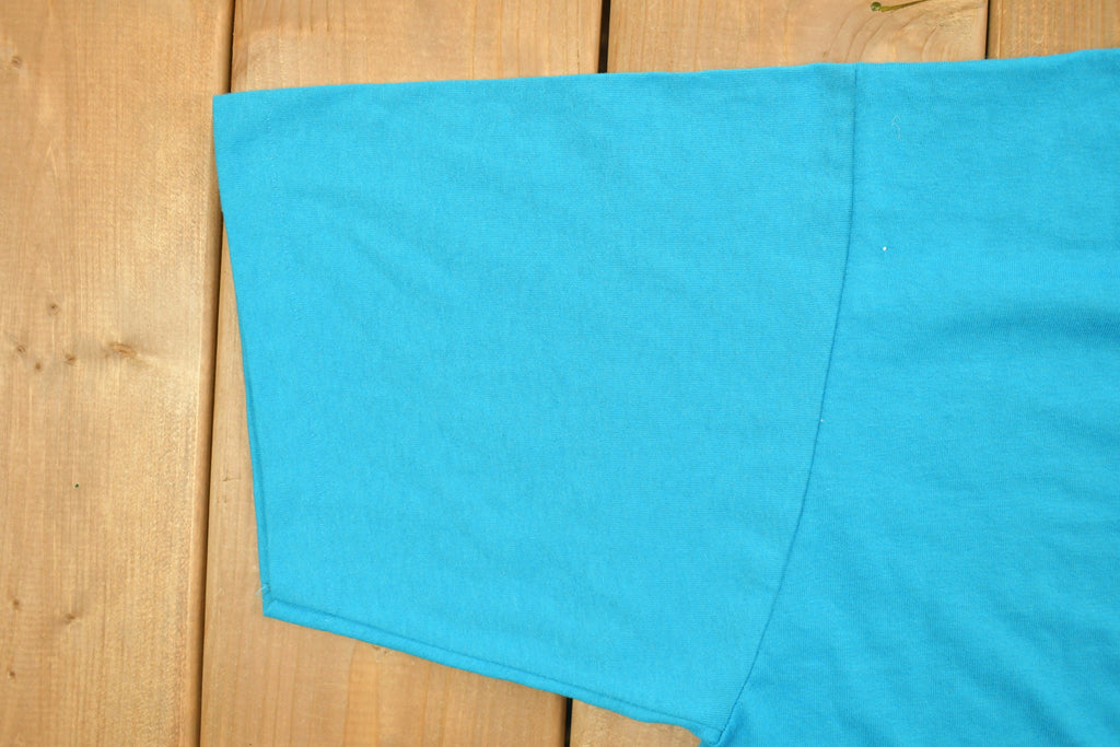 Vintage 1990s Jerzees Blue Blank T Shirt