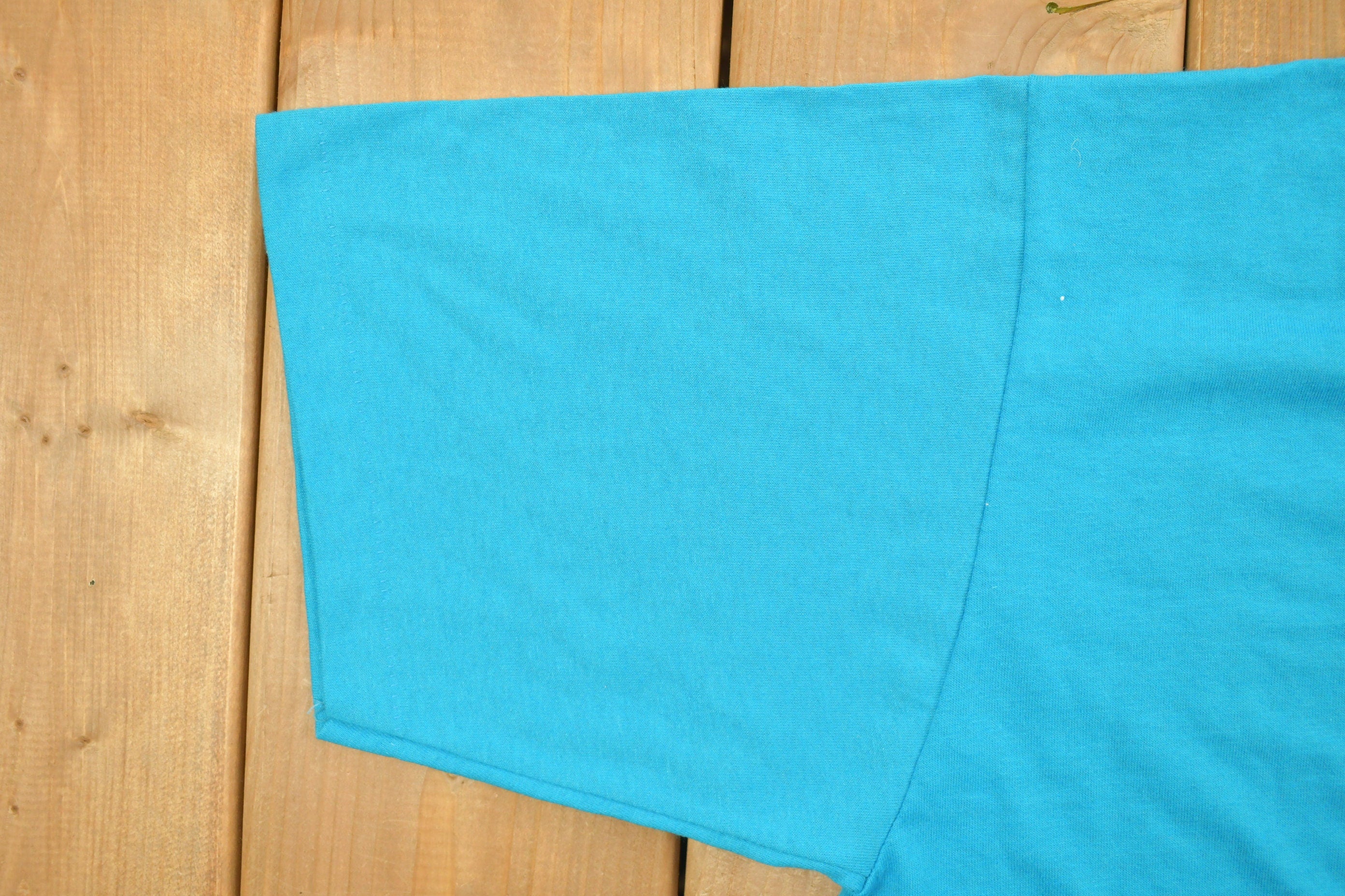 Vintage 1990s Jerzees Blue Blank T Shirt