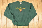 Vintage 1990s St Jude Medical Embroidered University Crewneck Sweater Mens M