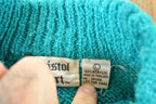 Vintage 1980s Bristol Court Cable Knit Crewneck Sweater Mens L
