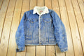 Vintage 1980s Levi's Sherpa Lined Denim Jean Jacket Men's Large